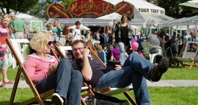 A typical day at the Edinburgh International Book Festival